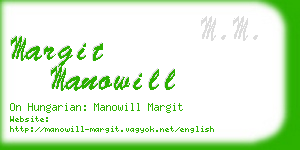 margit manowill business card